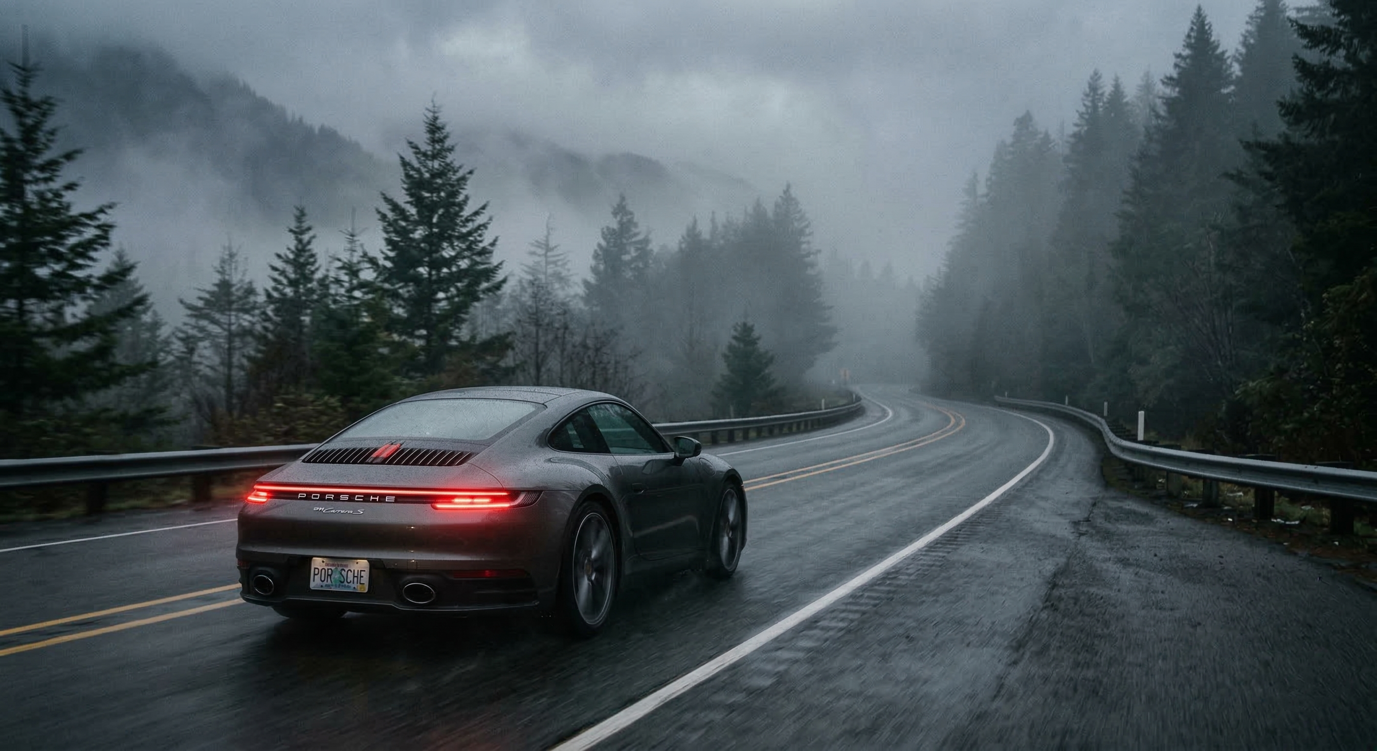 Premium luxury vehicle in dramatic lighting